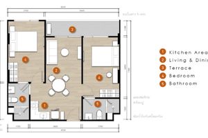 2 Bedroom apartment in Bang Tao, Phuket in the new complex So Lagoon Cherngtalay