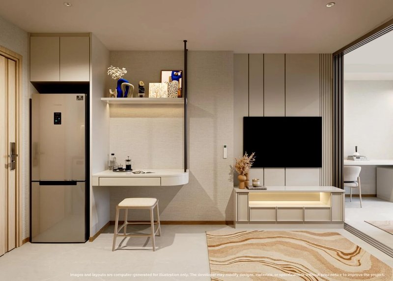 1 Bedroom apartment 250 meters from Karon Beach, Phuket in the new VIBE Residence complex