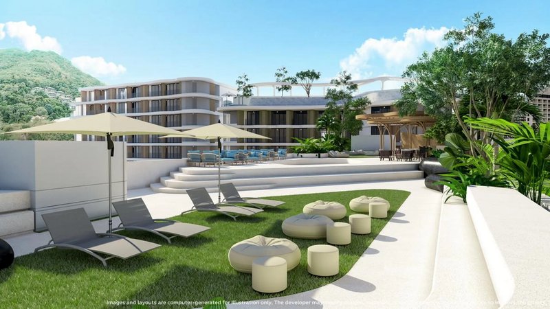 1 Bedroom apartment 250 meters from Karon Beach, Phuket in the new VIBE Residence complex