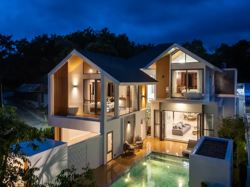 Exterior of villa in Choeng Thale