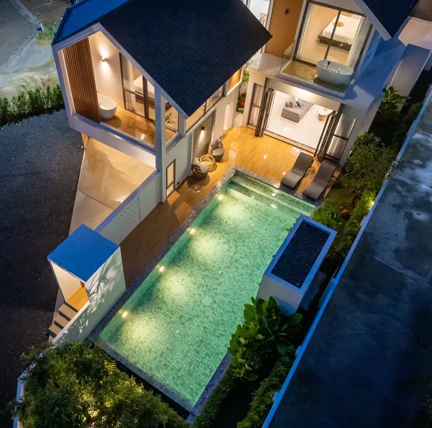 Exterior of villa in Choeng Thale