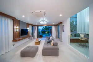 Living room of villa in Choeng Thale