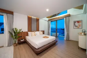 Bedroom of villa in Choeng Thale