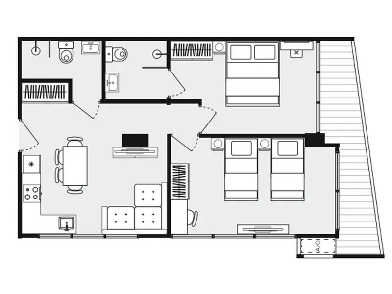 View 2 Bedroom Apartment near Rawai Beach, Phuket in Dominion Rawai