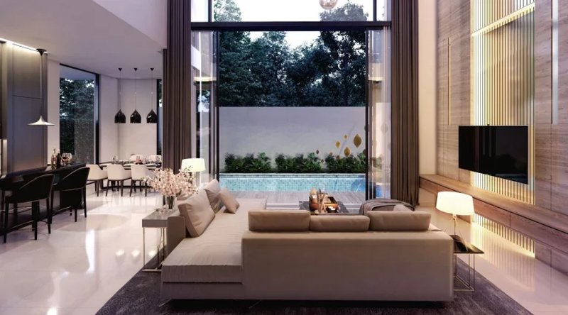 Two-storey 3 bedroom villa with private pool near Bang Tao and Surin Beaches, Phuket at The Panora Phuket Villas