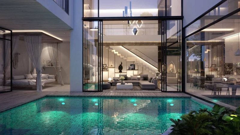 Two-storey 3 bedroom villa with private pool near Bang Tao and Surin Beaches, Phuket at The Panora Phuket Villas