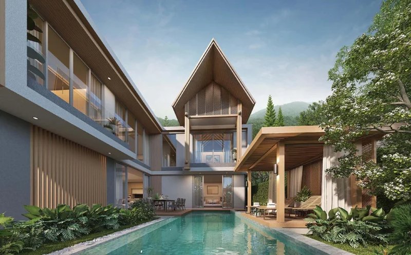 3 Bedroom Villa with Pool in Talang Area, Phuket at Serene Raya Bang Jo