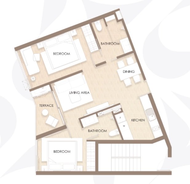 2 Bedroom Apartment in Bang Tao area, Phuket in the new Siamese Bangtao complex