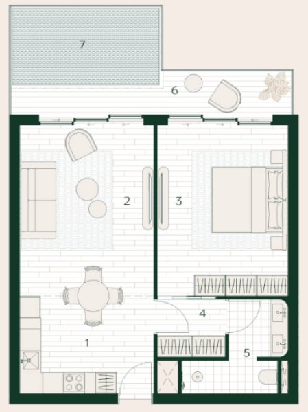 1 Bedroom apartment with Private pool in Premium condo Hotel near Bang Tao Beach, Phuket in Layan Verde