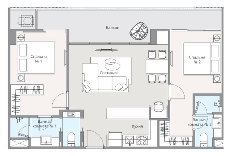 2 Bedroom Apartment in Laguna Area, Phuket at Laguna Lake Residences Aster