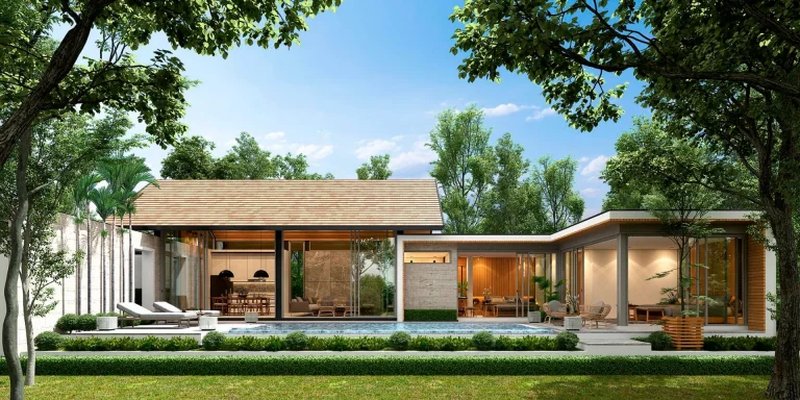 2 Bedroom villa with private pool in Talang, Phuket at The Peaceful Villas Complex