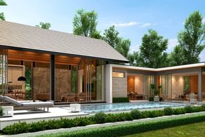 2 Bedroom villa with private pool in Talang, Phuket at The Peaceful Villas Complex