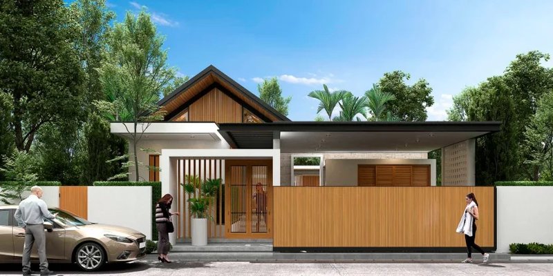 2 Bedroom villa with private pool in Talang, Phuket at The Peaceful Villas Complex