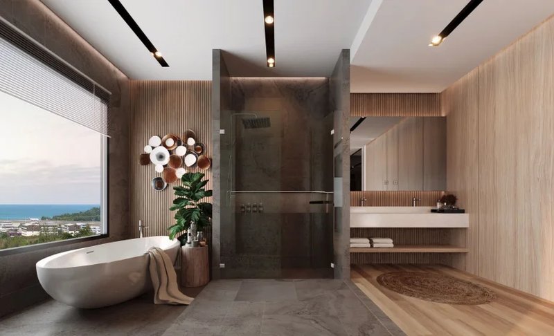 Three-storey villa with panoramic sea views in Mai Khao area, Phuket at Maison Sky Villas