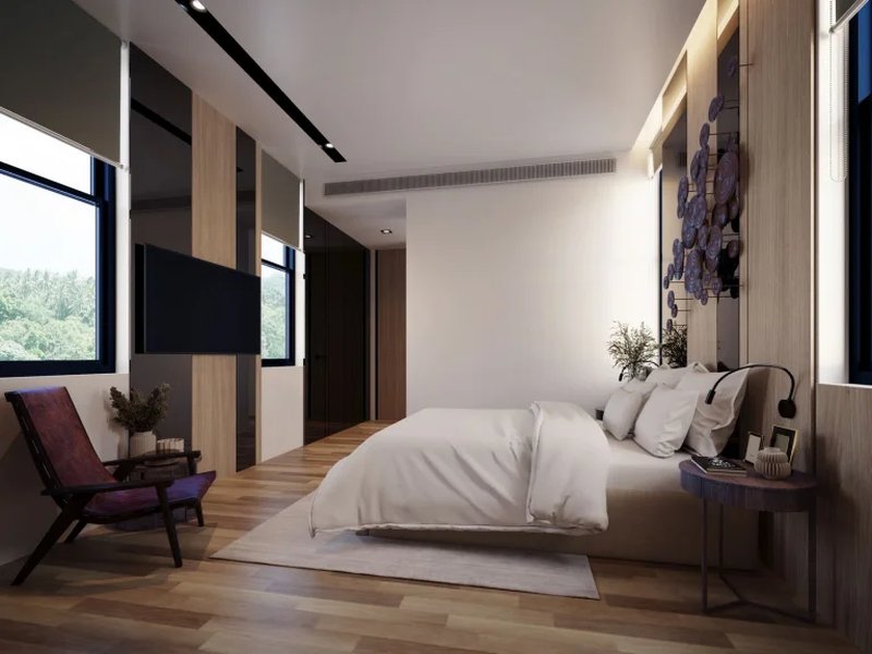 Three-storey villa with panoramic sea views in Mai Khao area, Phuket at Maison Sky Villas