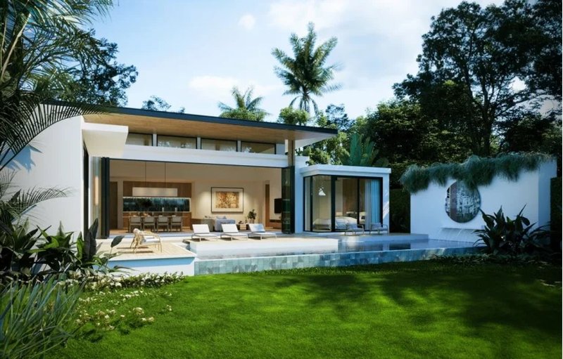 3 Bedroom villa with private pool in Rawai area, Phuket at Monetaria villas