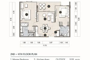 2 Bedroom Apartment with Sea View 50 meters from Mai Khao Beach, Phuket in Maviston Complex