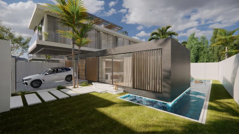 Luxury villa with pool and sea view in Chalong area, Phuket in Villa d'architecte Aela