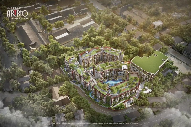 Studio apartment in Bang Tao, Phuket at The Title Artrio Complex