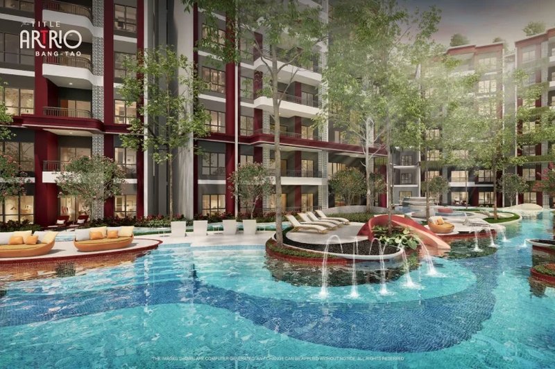 Studio apartment in Bang Tao, Phuket at The Title Artrio Complex