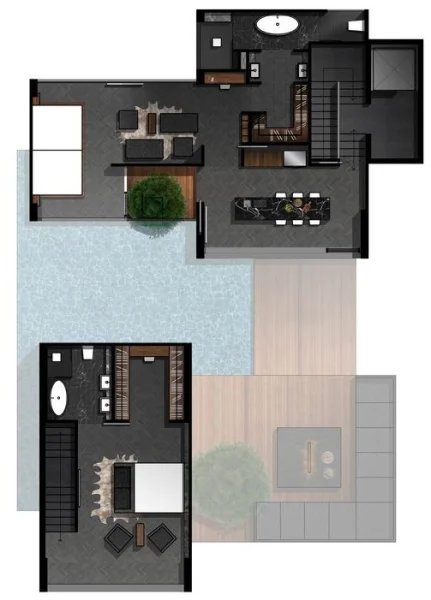 Three-storey 5 bedroom villa with private pool in Cherngtalai area, Phuket in Qnity by Wallaya Villas complex