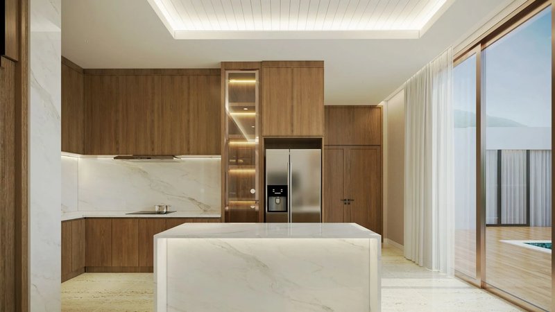 Two-storey villa with 4 bedrooms and private pool in Cherng Talai, Thailand, in Avalin Villas complex