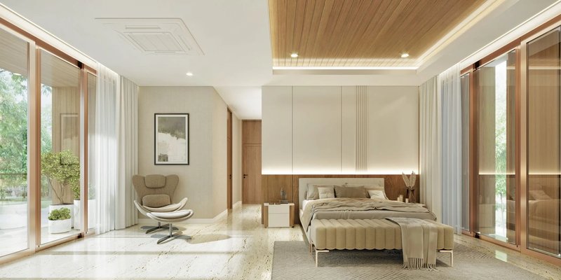 Two-storey villa with 4 bedrooms and private pool in Cherng Talai, Thailand, in Avalin Villas complex