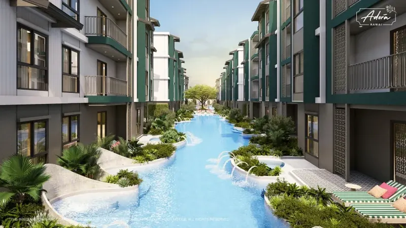 สระว่ายน้ำของคอนโดมิเนียม ในราไวย์