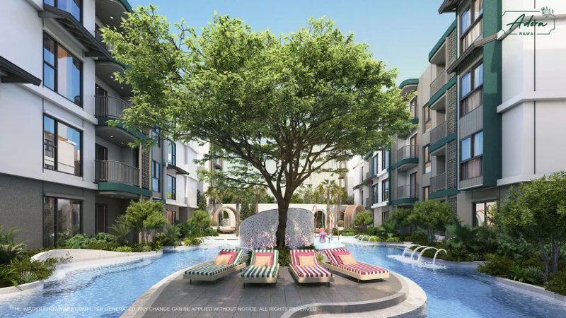 2 bedroom apartment near Rawai Beach, Phuket in the new complex The Title Adora Rawai