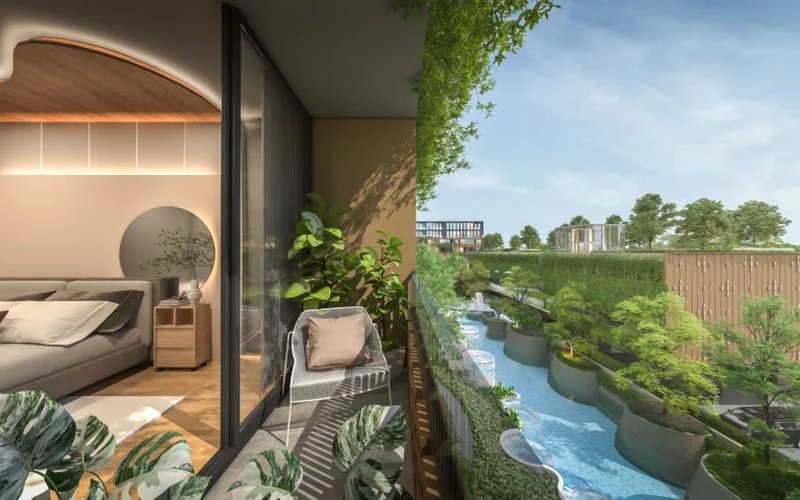 Studio apartment in Talang district, Phuket in the new Arise Vibe Phuket complex