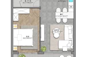 Spacious 1 Bedroom apartment 3 minutes from Layan Beach, Phuket in AYANA Heights