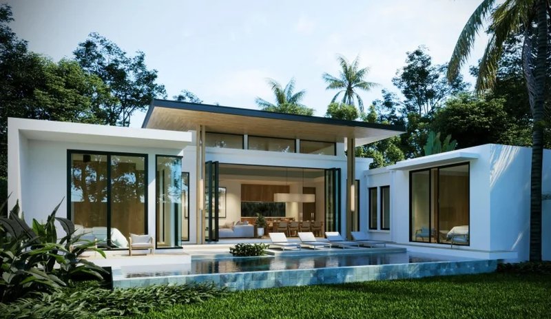4 bedroom villa with pool 850 meters from Rawai Beach, Phuket at Monetaria villas