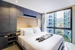 Bedroom of condo in Kamala