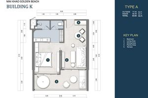 1 Bedroom apartment 50 meters from the sea in Mai Khao, Phuket in Maviston Complex