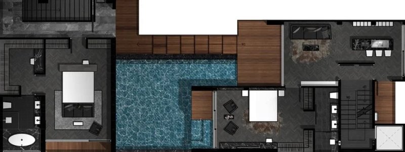 Three-storey 3 bedroom villa with swimming pool in Cherngtalai area, Phuket at Qcity by Wallaya Villas