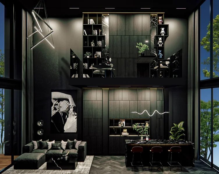 Three-storey 3 bedroom villa with swimming pool in Cherngtalai area, Phuket at Qcity by Wallaya Villas