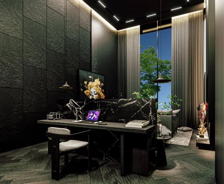 Three-storey 3 bedroom villa with swimming pool in Cherngtalai area, Phuket at Qcity by Wallaya Villas