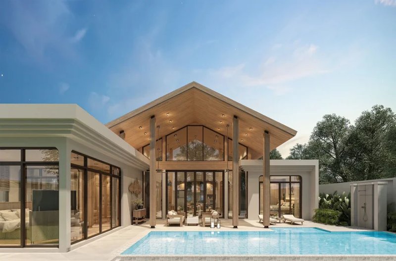 วิลล่า 3 ห้องนอนพร้อมสระว่ายน้ำส่วนตัวในถลางภูเก็ตที่รุ่งติวาไพรเวทพูลวิลล่า