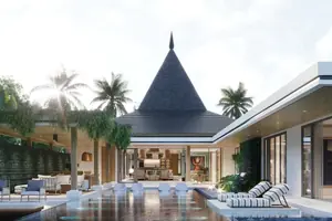 ภายนอกของวิลล่า ในศรีซันตัน
