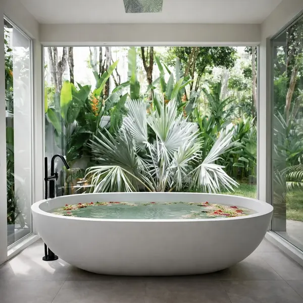 Bathroom of villa in Mai Khao