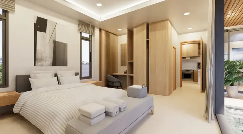 ห้องนอนของวิลล่า ในเชิงตะไล