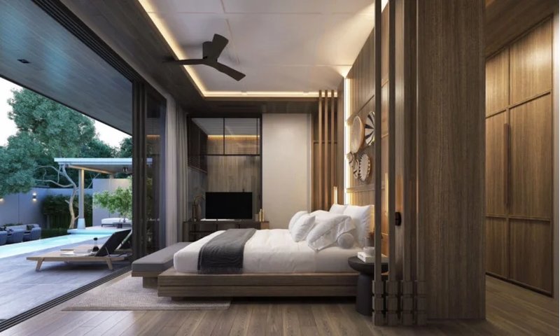 Двухэтажная вилла с 3 спальнями и бассейном в районе Чернг Талай, Пхукет в Villa Maya