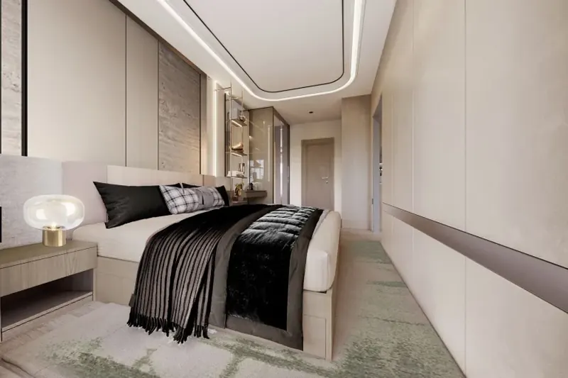 Bedroom of condo in Si Sunthon