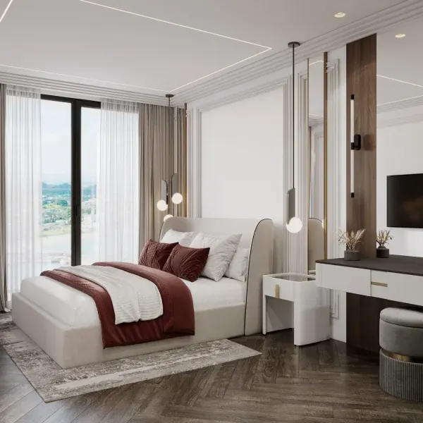 Bedroom of condo in Karon