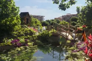 Garden of condo in Choeng Thale