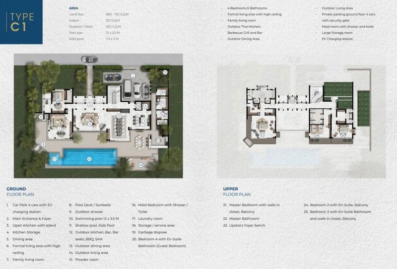 4 Bedroom Villa with large pool in Mai Khao, Phuket at Narana Villas