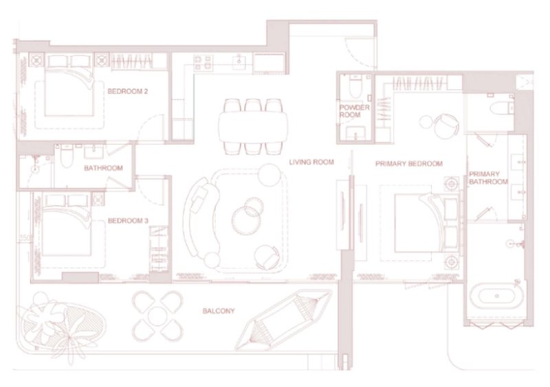 3 Bedroom Apartment in Bang Tao Area, Phuket at Surfhouse Phuket