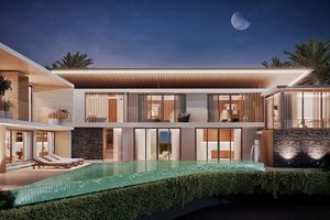 Two-storey corner villa with 4 bedrooms and private pool in Cherng Talai, Thailand, in Avalin Villas complex