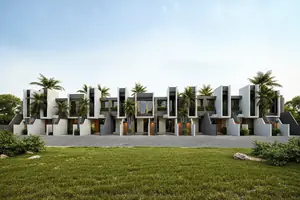 Area around townhouse in Choeng Thale