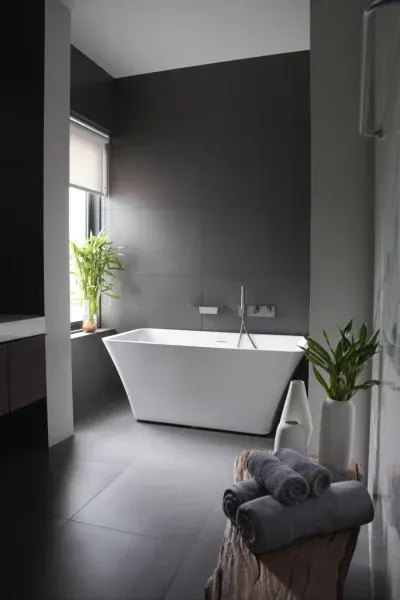 ห้องน้ำของวิลล่า ในศรีซันตัน